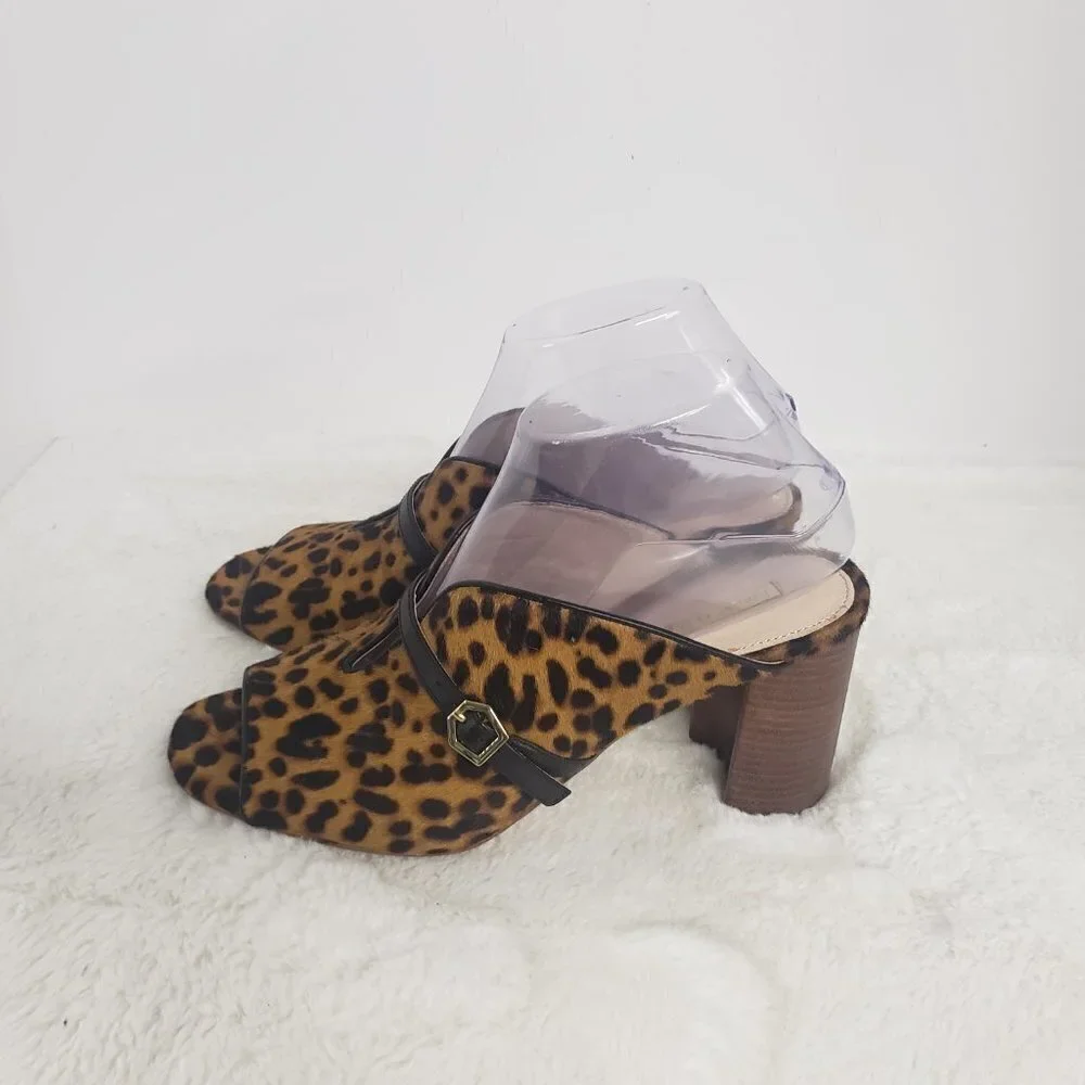 Louise Et Cie Kimba Sandals Brown Leopard Fur 8.5